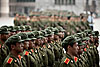 People's Army Photo: Army training at a university in Changsha.  Apparently, it's compulsory for all Chinese college students to undergo some form of military training as part of their first year of school.