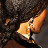 Braided Photo: A Tibetan woman's intricately braided hair.