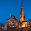Round Square Photo: Antwerp's Grote Markt square in 360º, user-controlled panorama.