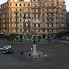 Circular Square Photo: Midan Talaat Harb square traffic circle in the evening (archived photos on the weekends).