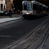 Final Tram Photo: A tram on Rue de la Corraterie in downtown Geneva.
