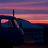 Anywhere Abode Photo: A van outside a ger, a nomadic house, at sunset on the Mongolia plains (ARCHIVED PHOTO on the weekends - originally taken 2007/07/17).