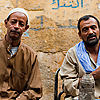 Street Cafe Egyptians Photo: Egyptians enjoy a sheesha and tea at a makeshift street cafe (ARCHIVED PHOTO on the weekends - originally photographed 2010/10/11).