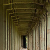Angkor Temple Hallway Photo: A hallway lined with beautifully repeating columns, located adjacent to Angkor Temple (ARCHIVED PHOTO on the weekends - originally photographed 2007/05/19).
