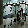 Airy Atrium Photo: A high angle view of the large glass atrium of the Paragon Mall in Bangkok.
