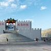 Pavilion Passage Photo: Military personnel exercise around the Thanksgiving Pavilion on Dongyin Island of the Matsu Islands in Taiwan.