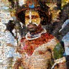 Mega Mosaic 2011 Photo: A photo mosaic of a Papua New Guinea tribesman.